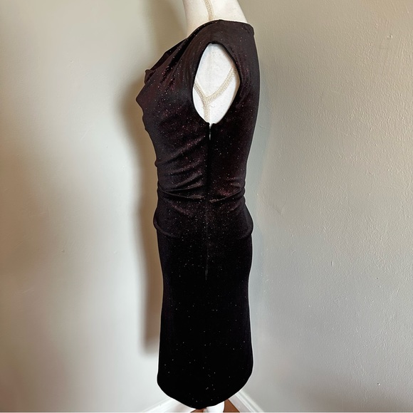 JESSICA HOWARD Velvet Cowl Sheath Dress - Picture 5 of 6